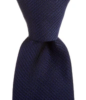 Cremieux Solid Textured 3 1/4#double; Woven Silk Tie