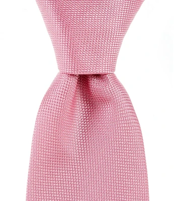 Cremieux Solid Textured 3 1/8#double; Woven Silk Tie