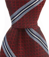 Cremieux Stripe Pattern 3 1/3#double; Silk Tie