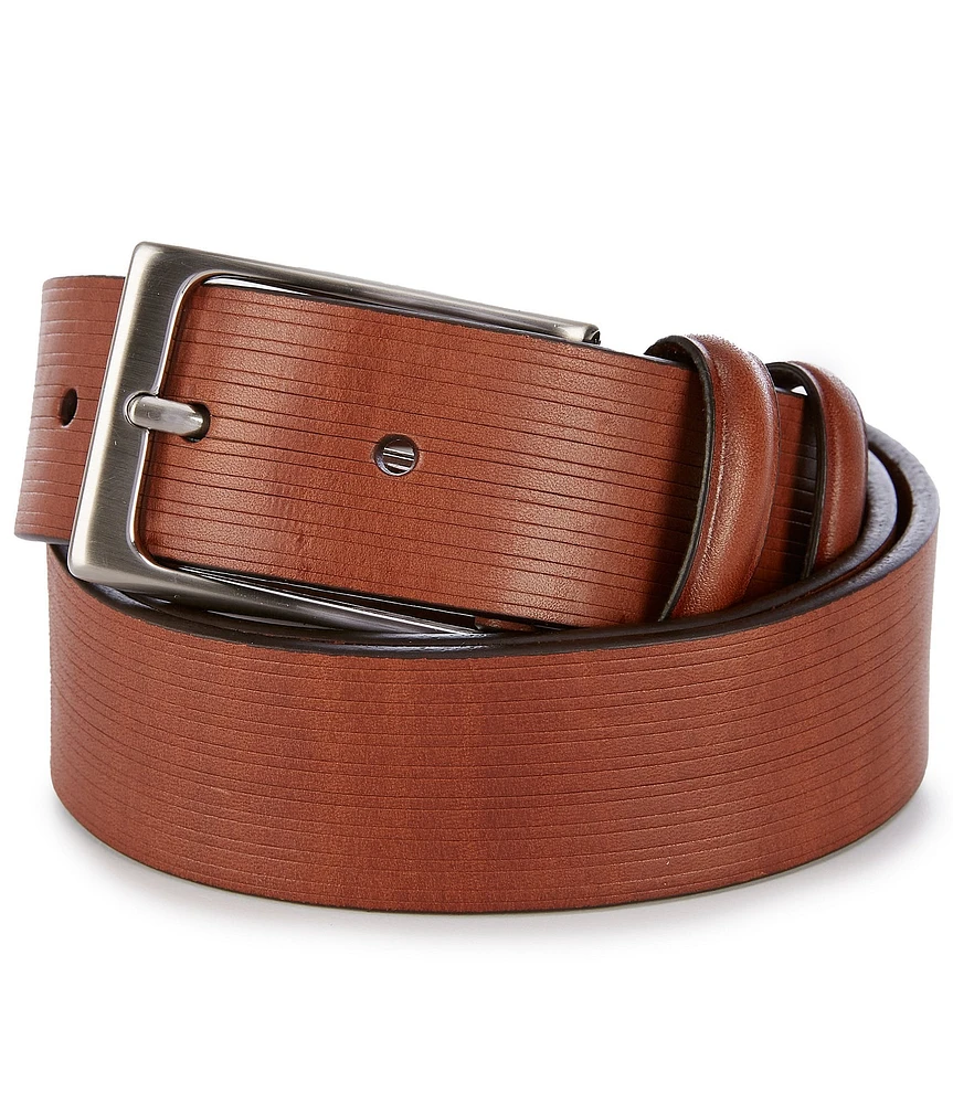 Cremieux The Demark Feather Edge Leather Casual Belt