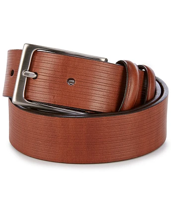 Cremieux The Demark Feather Edge Leather Casual Belt