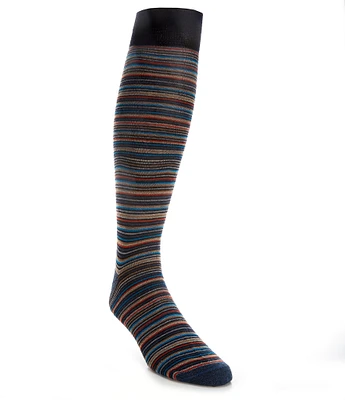 Cremieux Thin Stripe Over-The-Calf Dress Socks