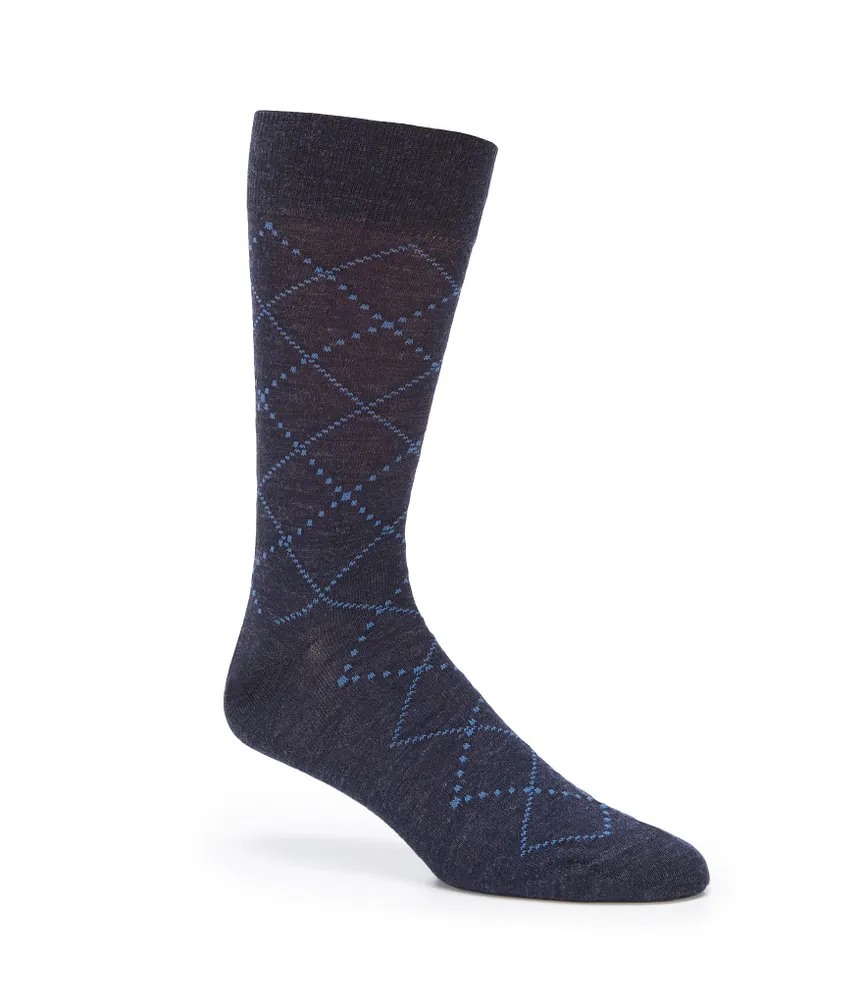 Cremieux Tonal Argyle Crew Socks