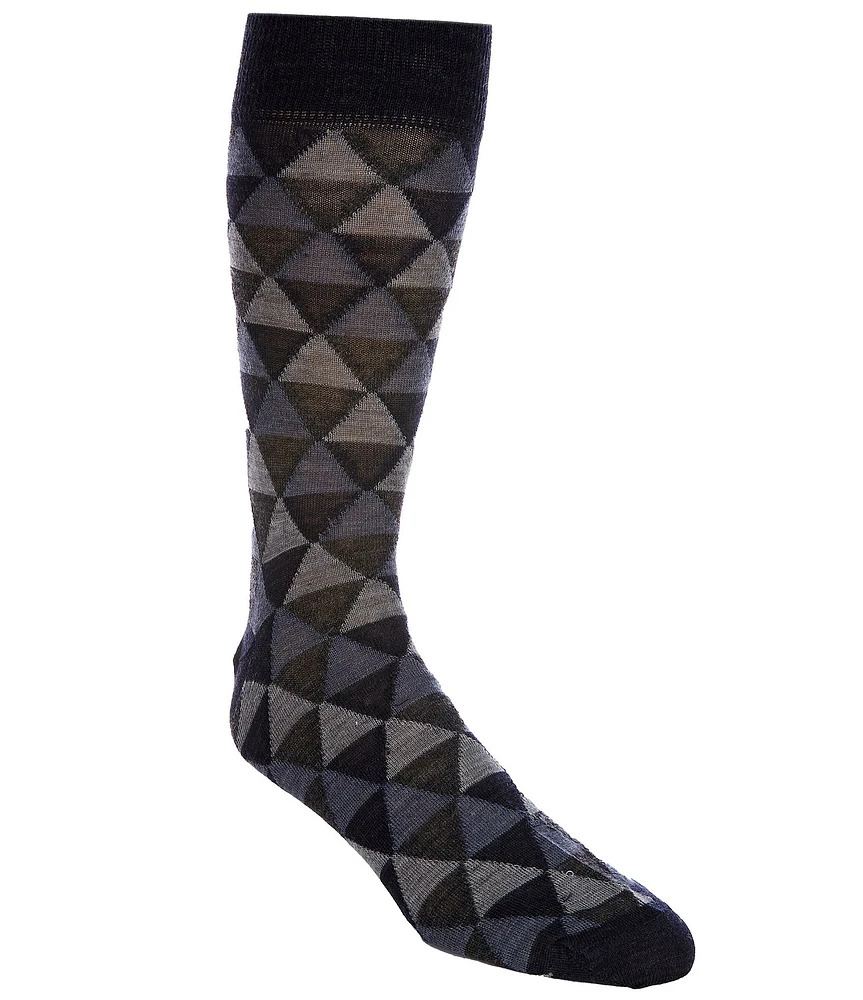 Cremieux Triangle Repeat Crew Dress Sock