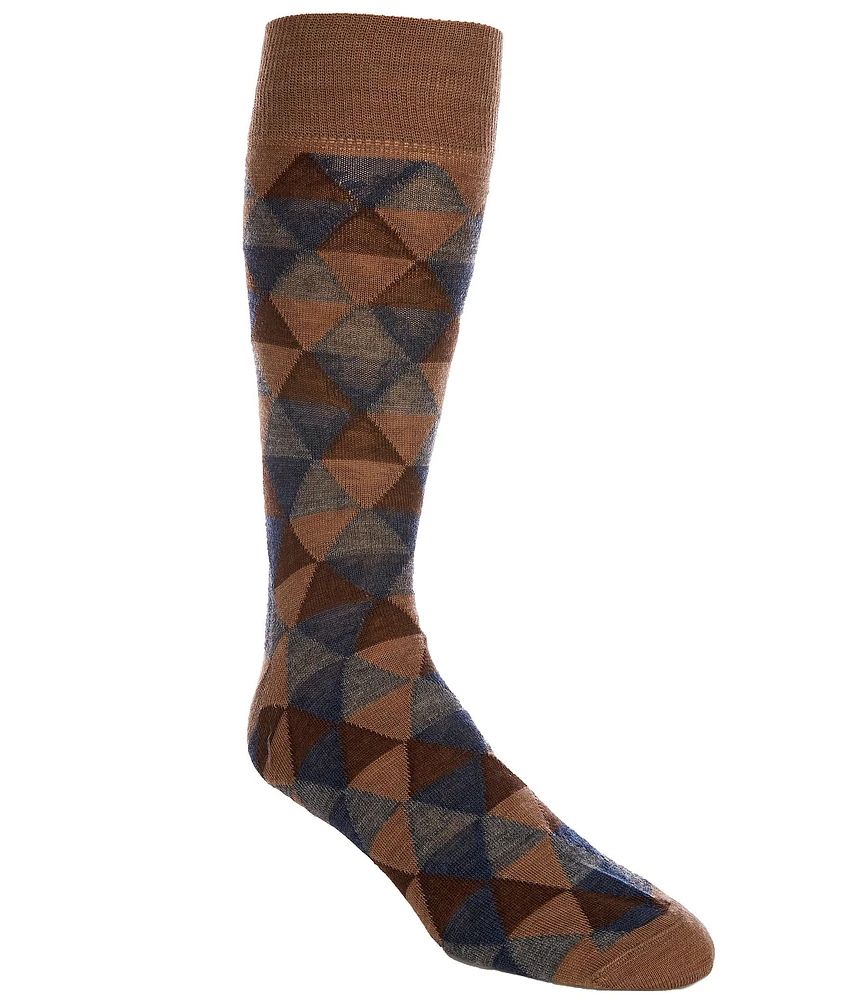 Cremieux Triangle Repeat Crew Dress Sock