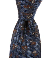 Cremieux Twin Pines 3#double; Woven Silk Tie