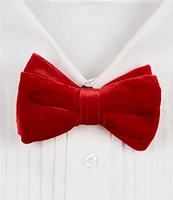 Cremieux Velvet Solid Bow Tie