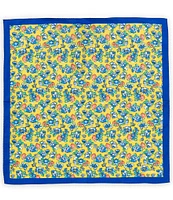 Cremieux Watercolor Floral Silk Pocket Square