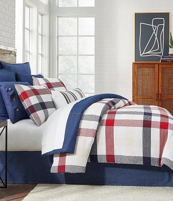 Cremieux Zane Waffle Plaid Comforter Mini Set