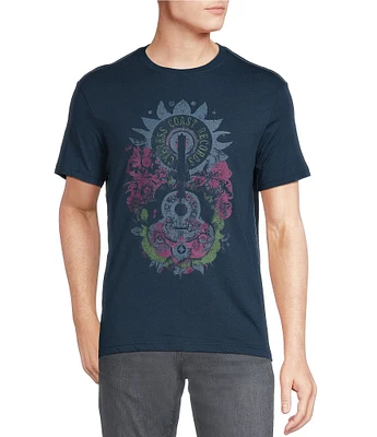 Cremiuex Premium Denim Guitar Graphic Short Sleeve T-Shirt