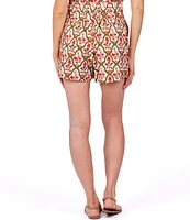 CROSBY by Mollie Burch Drake Stretch Cotton Side Pocket Pleated Shorts