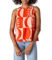 CROSBY by Mollie Burch Wynne Printed Crew Neck Racerback Tank