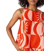 CROSBY by Mollie Burch Wynne Printed Crew Neck Racerback Tank