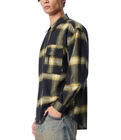 Cross Eyed Moose Long Sleeve Stargaze Loose Fit Woven Shirt