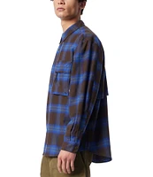 Cross Eyed Moose Stargaze Long Sleeve Plaid Shirt