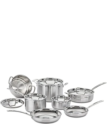 Cuisinart 12-Piece Multiclad Pro Triple-Ply Stainless Steel Cookware