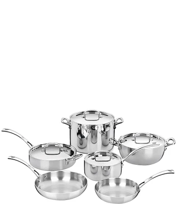 Cuisinart French Classic Tri-Ply Stainless Steel 10-Piece Cookware Set