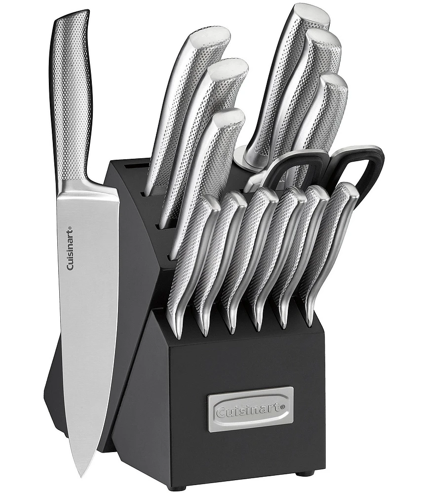 Cuisinart 15-Piece German Stainless Steel Hollow Handle Cutlery Knife Block Set