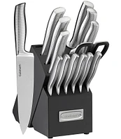 Cuisinart 15-Piece German Stainless Steel Hollow Handle Cutlery Knife Block Set