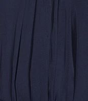 Current Air Halter Tie Waist Pleated Midi Dress