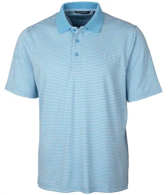 Cutter & Buck Big & Tall Forge Polo Tonal Stripe Performance Stretch Short-Sleeve Polo Shirt