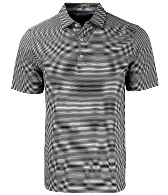 Cutter & Buck Big & Tall Performance Stretch Forge Eco Double Stripe Short Sleeve Polo Shirt