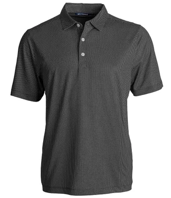 Cutter & Buck Big & Tall Performance Stretch Forge Eco Symmetry Print Sleeve Polo Shirt