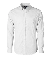 Cutter & Buck Big & Tall Versatech Tattersall Performance Stretch Long-Sleeve Woven Shirt