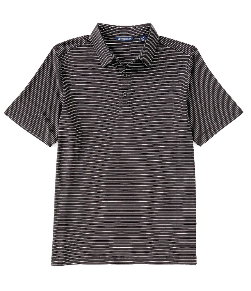 Cutter & Buck Forge Pencil Stripe CB DryTec Short-Sleeve Polo