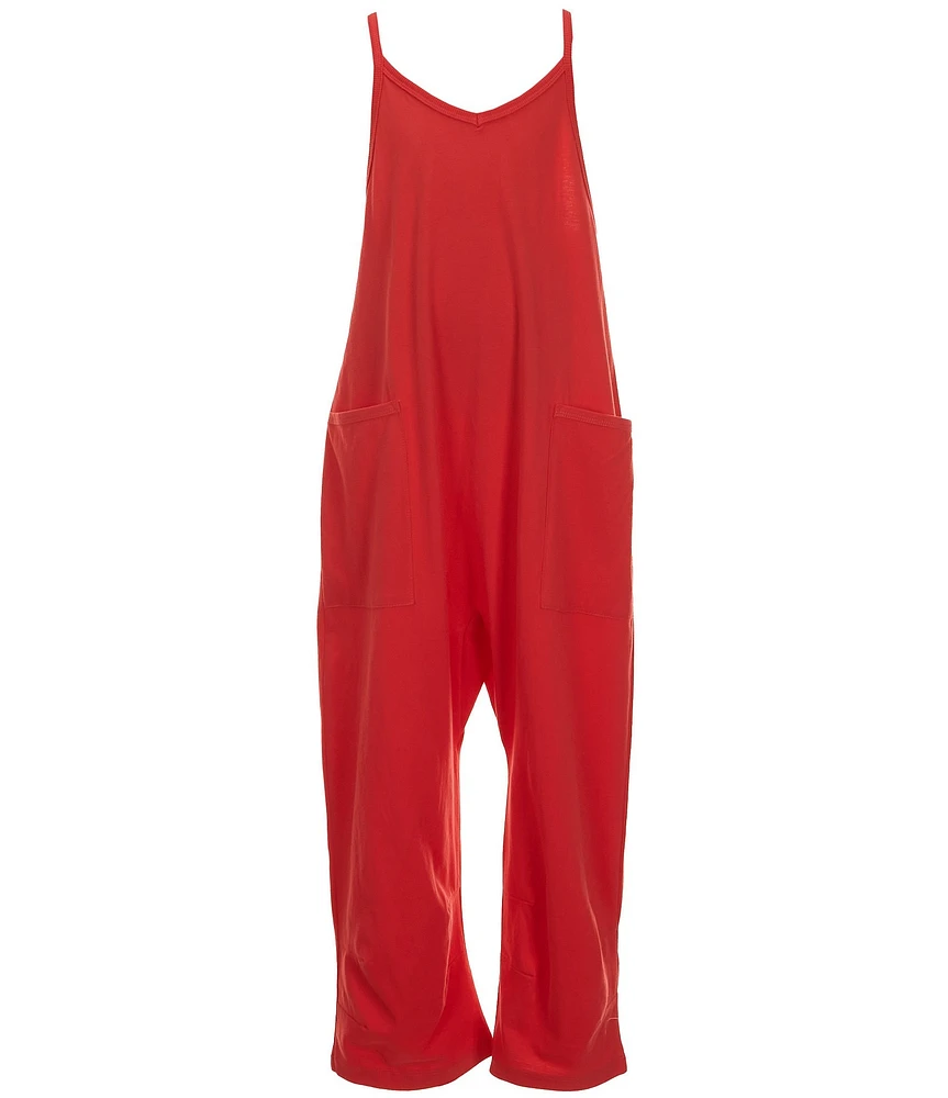Chelsea & Violet Big Girls 7-16 Sleeveless Pocketed Jumpsuit