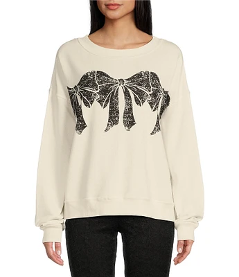 C&V Chelsea & Violet Bow Graphic Sweatshirt