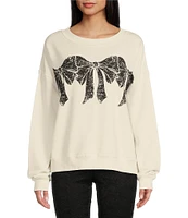 C&V Chelsea & Violet Bow Graphic Sweatshirt