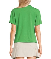 C&V Chelsea & Violet Crew Neck Short Sleeve Front Pocket Coordinating T-Shirt