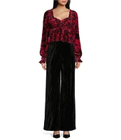 C&V Chelsea & Violet Crushed Velvet Pants