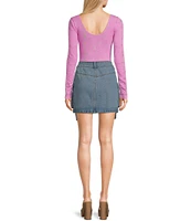 C&V Chelsea & Violet Coordinating Denim Cargo Skirt