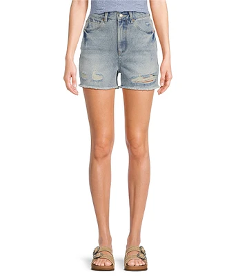 C&V Chelsea & Violet Distressed Cut-Off Denim Shorts