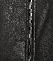 C&V Chelsea & Violet Zip-Front Sherpa Collar & Faux Suede Jacket