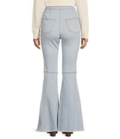 C&V Chelsea & Violet High Rise Raw Edge Flare Jeans