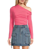 C&V Chelsea & Violet Long Sleeve Off-The-Shoulder Bodysuit