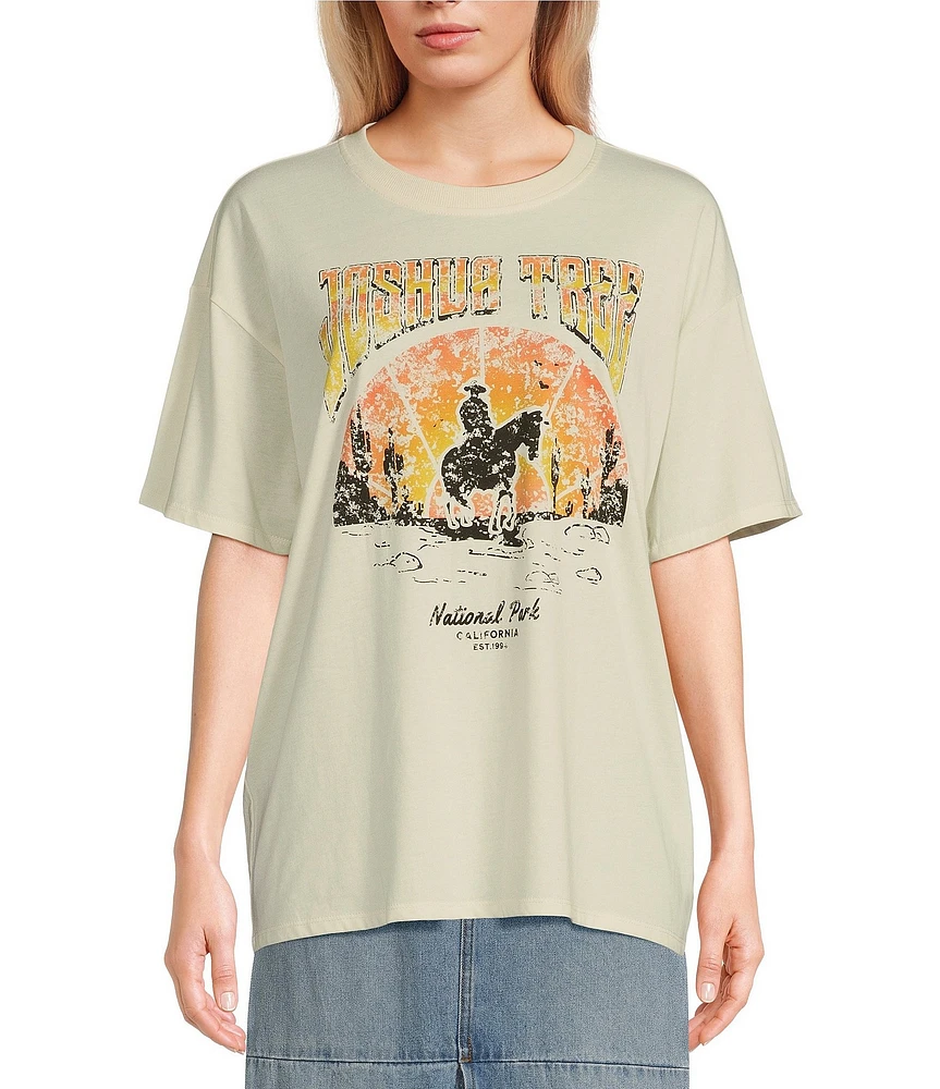 C&V Chelsea & Violet Oversized Joshua Tree Graphic T-Shirt