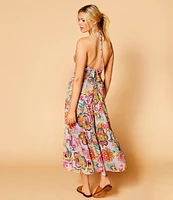 C&V Chelsea & Violet Paisley Printed Halter Midi Dress