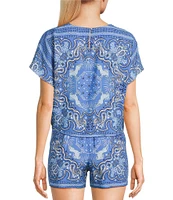 C&V Chelsea & Violet Printed Coordinating Shirt