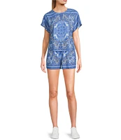 C&V Chelsea & Violet Printed Coordinating Shirt