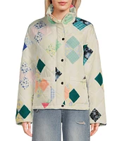 C&V Chelsea & Violet Printed Quilted Woven jacket