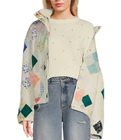 C&V Chelsea & Violet Printed Quilted Woven jacket