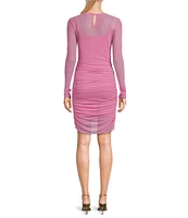 C&V Chelsea & Violet Shirred Mesh Dress