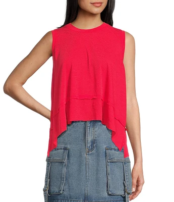 C&V Chelsea & Violet Sleeveless Shark Bite Tank