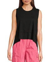C&V Chelsea & Violet Sleeveless Shark Bite Tank
