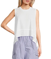 C&V Chelsea & Violet Sleeveless Shark Bite Tank
