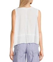 C&V Chelsea & Violet Sleeveless Shark Bite Tank
